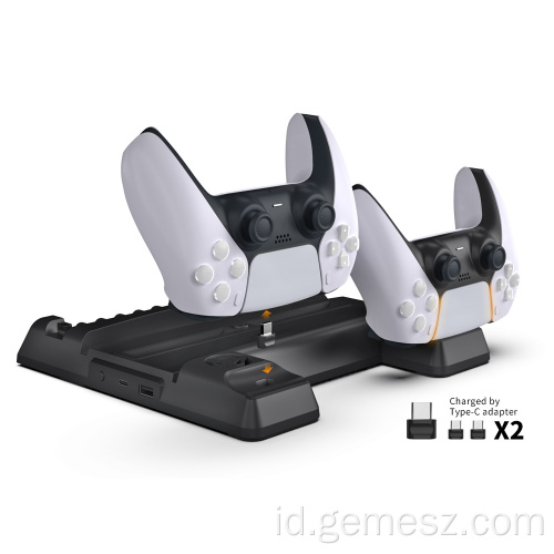 Dudukan Vertikal PS5 dengan adaptor Tipe -C
